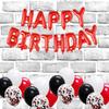 Santonila Red 56th Birthday Party Set - Decorations Kit for Women with Happy Birthday Banner, 56 Topper, Sash, Confetti, Balloons & Black Tinsel view 3