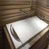 PENGFEI Bathtub Cover Lid, Portable Soaking Bathroom Lids Multifunctional Bracket, Dustproof Environmentally Friendly PVC, Provide 20 Sizes (Color : White, Size : 124x80x0.6cm) view 2