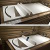 PENGFEI Bathtub Cover Lid, Portable Soaking Bathroom Lids Multifunctional Bracket, Dustproof Environmentally Friendly PVC, Provide 20 Sizes (Color : White, Size : 124x80x0.6cm) view 3