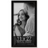 wallsthatspeak 11x27 Black Picture Frame for Puzzles Posters Photos or Artwork view 1
