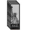 wallsthatspeak 4x27 Black Picture Frame for Puzzles Posters Photos or Artwork, Set of 4 view 1