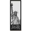 wallsthatspeak 5x20 Black Picture Frame for Puzzles Posters Photos or Artwork view 1