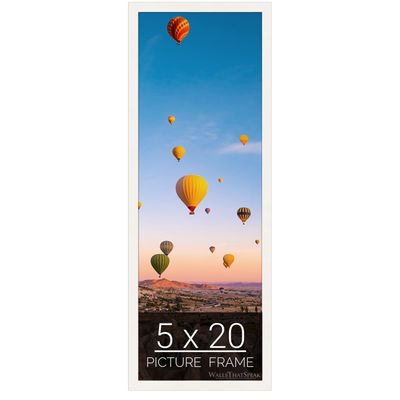 wallsthatspeak 5x20 white Picture Frame for Puzzles Posters Photos or Artwork