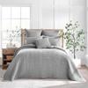Levtex Home Mills Waffle Full Bedspread Set (100x104in) with 2 Pillow Shams (26x20in) - Grey - Cotton Waffle Full Size Bedspread Set - Lightweight, Soft, Pre-Washed view 1