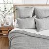 Levtex Home Mills Waffle Full Bedspread Set (100x104in) with 2 Pillow Shams (26x20in) - Grey - Cotton Waffle Full Size Bedspread Set - Lightweight, Soft, Pre-Washed view 3