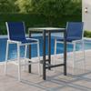 Meridian Furniture Nizuc Navy Outdoor Patio Mesh Barstool (Set of 2) view 2