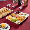 Plasticpro Plastic Serving Trays - Serving Platters Rectangle 9X13 Disposable Party Dish 12 White view 3