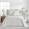 Levtex Home Mills Waffle King Bedspread Set (122x106in) with 2 Pillow Shams (36x20in) - Cream - Cotton Waffle King Size Bedspread Set - Soft, Pre-Washed view 1