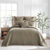 Levtex Home Mills Waffle Full Bedspread Set (100x104in) with 2 Pillow Shams (26x20in) - Taupe - Cotton Waffle Full Size Bedspread Set - Lightweight, Soft, Pre-Washed view 1