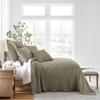 Levtex Home Mills Waffle Full Bedspread Set (100x104in) with 2 Pillow Shams (26x20in) - Taupe - Cotton Waffle Full Size Bedspread Set - Lightweight, Soft, Pre-Washed view 2