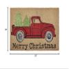 Mud Pie Christmas Tree and Truck Doormat, Coir, 18" x 30" view 2