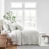 Levtex Home Mills Waffle Full Bedspread Set (100x104in) with 2 Pillow Shams (26x20in) - Cream - Cotton Waffle Full Size Bedspread Set - Lightweight, Soft, Pre-Washed view 2