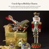 MACKENZIE-CHILDS Decorative Nutcracker Figurine, Wooden Nutcracker Christmas Home Decor, Tall Highland view 2
