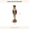 MACKENZIE-CHILDS Decorative Nutcracker Figurine, Wooden Nutcracker Christmas Home Decor, Tall Highland view 4