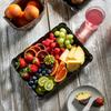 Plasticpro Plastic Serving Trays - Serving Platters Rectangle 9X13 Disposable Party Dish 12 Black Trays view 3