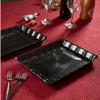Plasticpro Plastic Serving Trays - Serving Platters Rectangle 9X13 Disposable Party Dish 12 Black Trays view 4