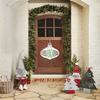 Mud Pie Christmas Ornament Door Hanger, Ho Ho Ho, White 29" x 24" view 2