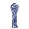 13" China Ceramic Vase Blue and White Porcelain Chinese Handmade Decorative Flower Vase for Living Room, Home Decor, Office, Table Centerpiece view 1