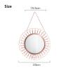 Albett Metal Creative Mirror Wall-Mounted Bathroom Bedroom Bathroom Mirror Makeup Mirror view 2