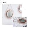 Albett Metal Creative Mirror Wall-Mounted Bathroom Bedroom Bathroom Mirror Makeup Mirror view 3
