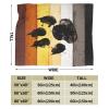 Gay Flag Bear Paw LGBT Flannel Fleece Throw Blankets for Bed Sofa Living Room Soft Blanket Warm Throw Blanket view 2