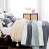Andency Queen Quilt Bedding Set Sage Green, 3 Pieces Patchwork Mint Green Striped Ultra Soft Lightweight Bedspreads, Coverlets Set with 2 Pillow Shams for All Seasons (90"x96") view 2