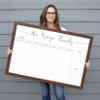 Dry Erase Calendar 18x24 or 24x36 | Framed Calendar | Dry Erase Board view 2