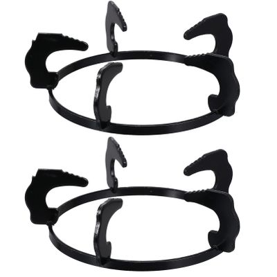 SOLUSTRE 2pcs Gas Stove Rack Non- Cast Iron Support for Wok Pan Household Stand for Steady Cooking Easy to Install Detach Replacement for Worn Stovetop Brackets
