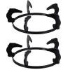SOLUSTRE 2pcs Gas Stove Rack Non- Cast Iron Support for Wok Pan Household Stand for Steady Cooking Easy to Install Detach Replacement for Worn Stovetop Brackets view 1