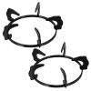 SOLUSTRE 2pcs Gas Stove Rack Non- Cast Iron Support for Wok Pan Household Stand for Steady Cooking Easy to Install Detach Replacement for Worn Stovetop Brackets view 2
