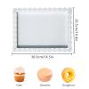 2Pcs Rectangle Iron Cupcake Serving Tray Fruit Dessert Plates for Party Anniversary Wedding Christmas Baby Shower (White) view 2