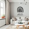 If You See Someone Without A Smile Give Them One Of Yours Quote Aztec Pattern Rainbow Vinyl Wall Art Wall Sticker Wall Decal Home Kids Room Study Room Boys Girls Wall Decor Design Size (10x8 inch) view 2