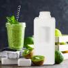 Cabilock 1000ml Plastic Bottles with Handles Leakproof Square Jugs Food Grade Reusable view 3