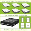 Bedecor 4-9 Inches Box Spring Cover Full Size Black with Stretchy Jersey Fabric Bed Frame Cover Wrap Around 4 Sides Elastic Bed Skirt Alternative Boxspring Cover Full/Full XL view 4