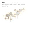 Albett Simple Line Wrought Iron Sofa Background Wall Mirror view 2