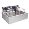 ZOKOP Eh83O 110V Oil Consumption 12.7Qt/12L Oil Pan Total Capacity 23.26Qt/22L Stainless Steel Large Single-Cylinder Electric Fryer 5000W Max view 1