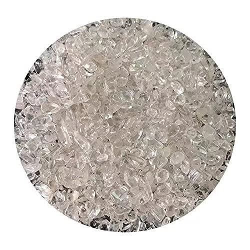 1pc 5mm-7mm Natural Polished Tumbled Clear Quartz Stone White Crystal Gravel 500g
