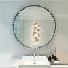Albett Round Mirror MakeupWall MirrorsSet with Diamonds for Living Room Bathroom Bedroom view 3
