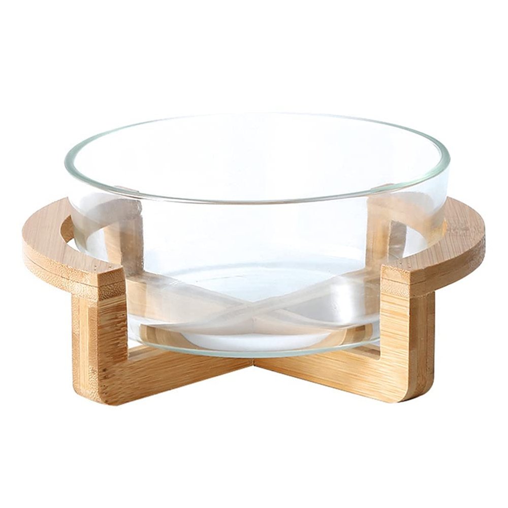 Cabilock 1set - Glass Bowls Base Salad and Fruit Serving Bowls for Home Kitchen Parties and Events
