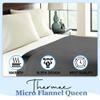 Shavel Home Products Micro Flannel King-Size Blankets, Lightweight All Seasons Cozy Blanket, Throw Blankets for Home, Comfy & Soft Blanket for Couch, Machine Wash, No Pilling - Charcoal view 3
