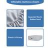 Bedecor Air Bed Sheets for Mattress Cover Removable Bed and Elastic Band Super Soft and Breathable & Deep up to 21" Light Gray King view 2
