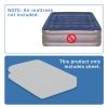 Bedecor Air Bed Sheets for Mattress Cover Removable Bed and Elastic Band Super Soft and Breathable & Deep up to 21" Light Gray King view 3