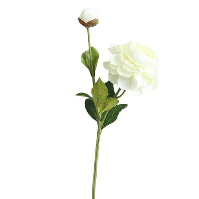 DUO ER DIY Artificial Branch Fake Lotus Peony Silk Flowers 2 Heads Peonies Fake Flowers Wedding Party Stage Backdrop Decoration 36cm (Color : 1)