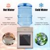 5 Gallon Top Loading Countertop Water Cooler Dispenser, Electric Hot Cold Drinking Water Machine Small Desktop Automatic Drinking with Hot & Cold Water for Home Office Dorm Room view 2