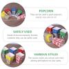Cabilock 1set Disposable Folding Popcorn Boxes Creative Patterns for Parties Events Gatherings Convenient Packing for Snacks Treats view 4