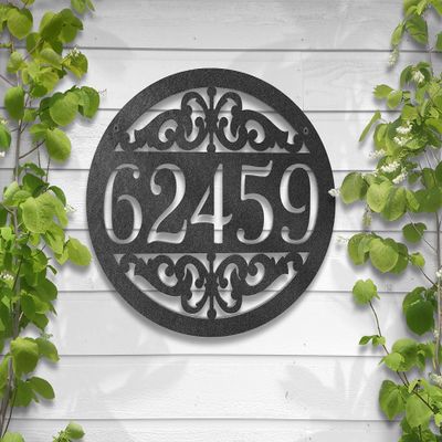Boyce22Par Metal Address Sign, Housewarming Present Last Name Welcome Front Porch Metal Sign Wall Art