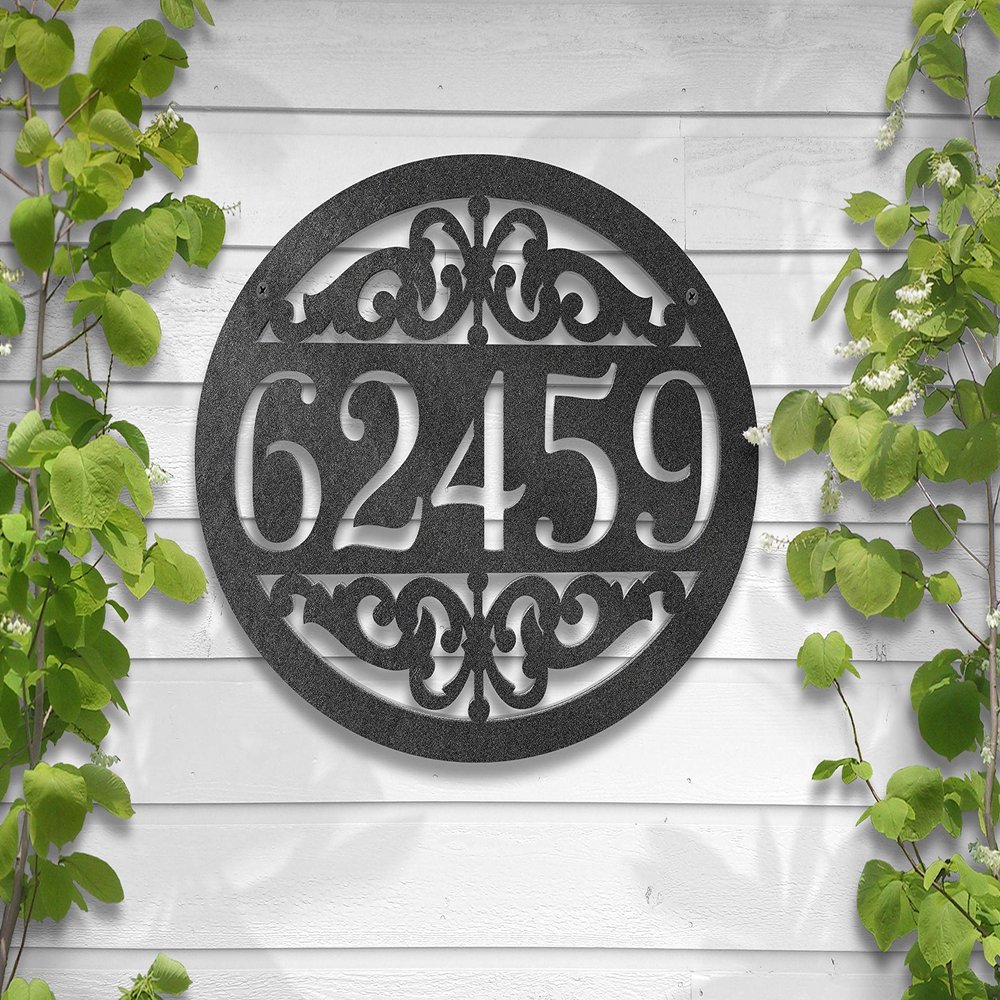 Boyce22Par Metal Address Sign, Housewarming Present Last Name Welcome Front Porch Metal Sign Wall Art
