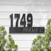 Boyce22Par Metal Address Sign, Custom House Numbers Last Name Welcome Front Porch Metal Sign Wall Art view 1