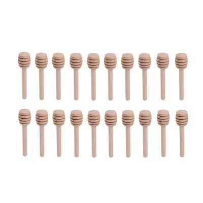 20pcs Wooden Honey Dipper Syrup Stirrer Honey Stir Sticks Honey Stirring Spoon Honey Stirrer