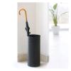 Umbrella Racks Black Metal Umbrella Stand Holder, Floor-Standing Umbrella Storage Basket with Hook and Drip Tray, Multi-Function Storage Bucket view 3